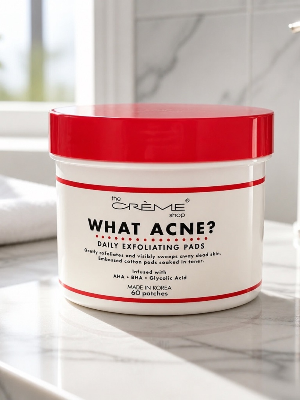 NWT The Creme’ Shop What Acne? Daily Exfoliating Pads - 60 Patches